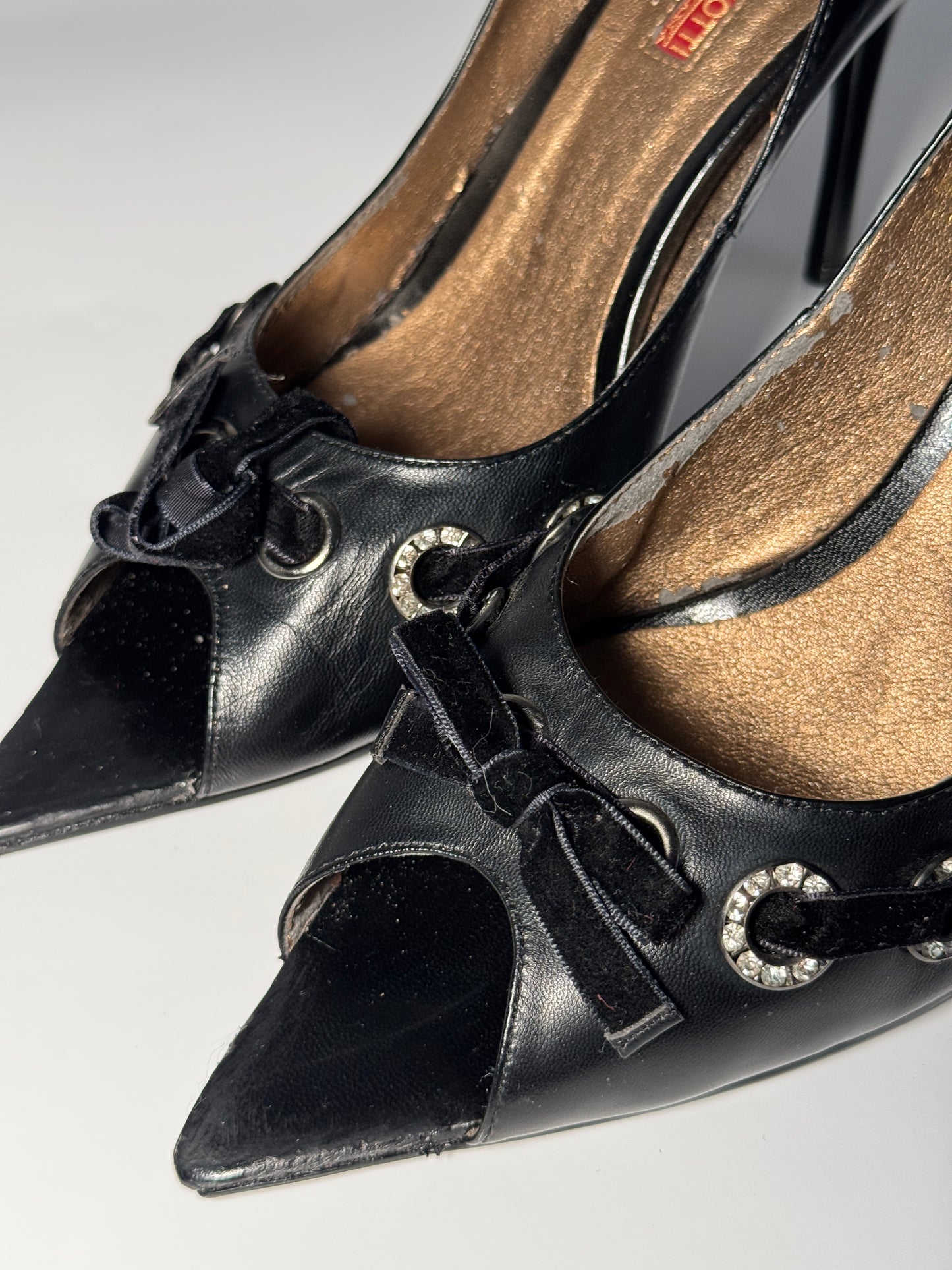 PATRIZIA RIGOTTI BOW DETAIL HEELS