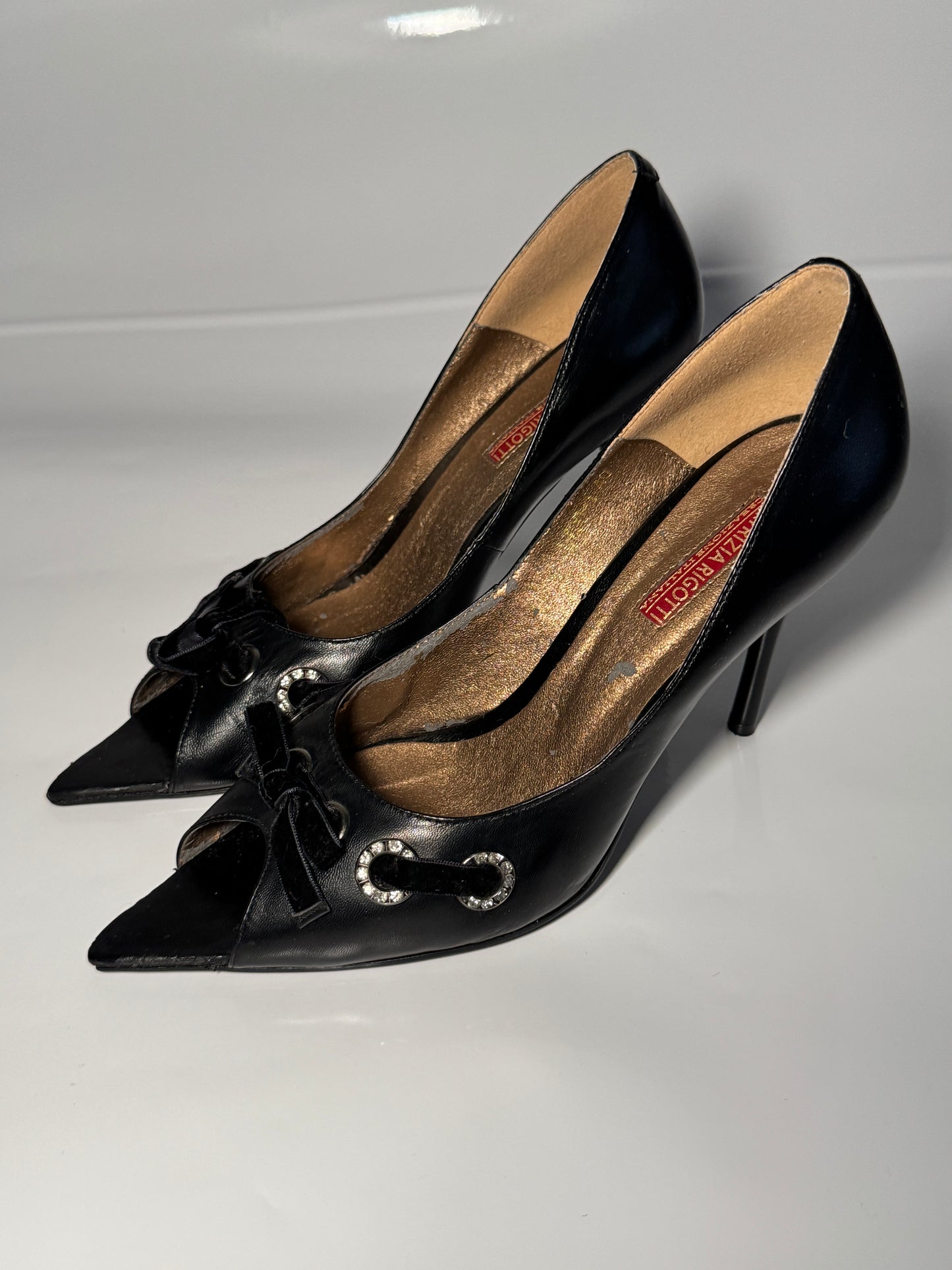 PATRIZIA RIGOTTI BOW DETAIL HEELS