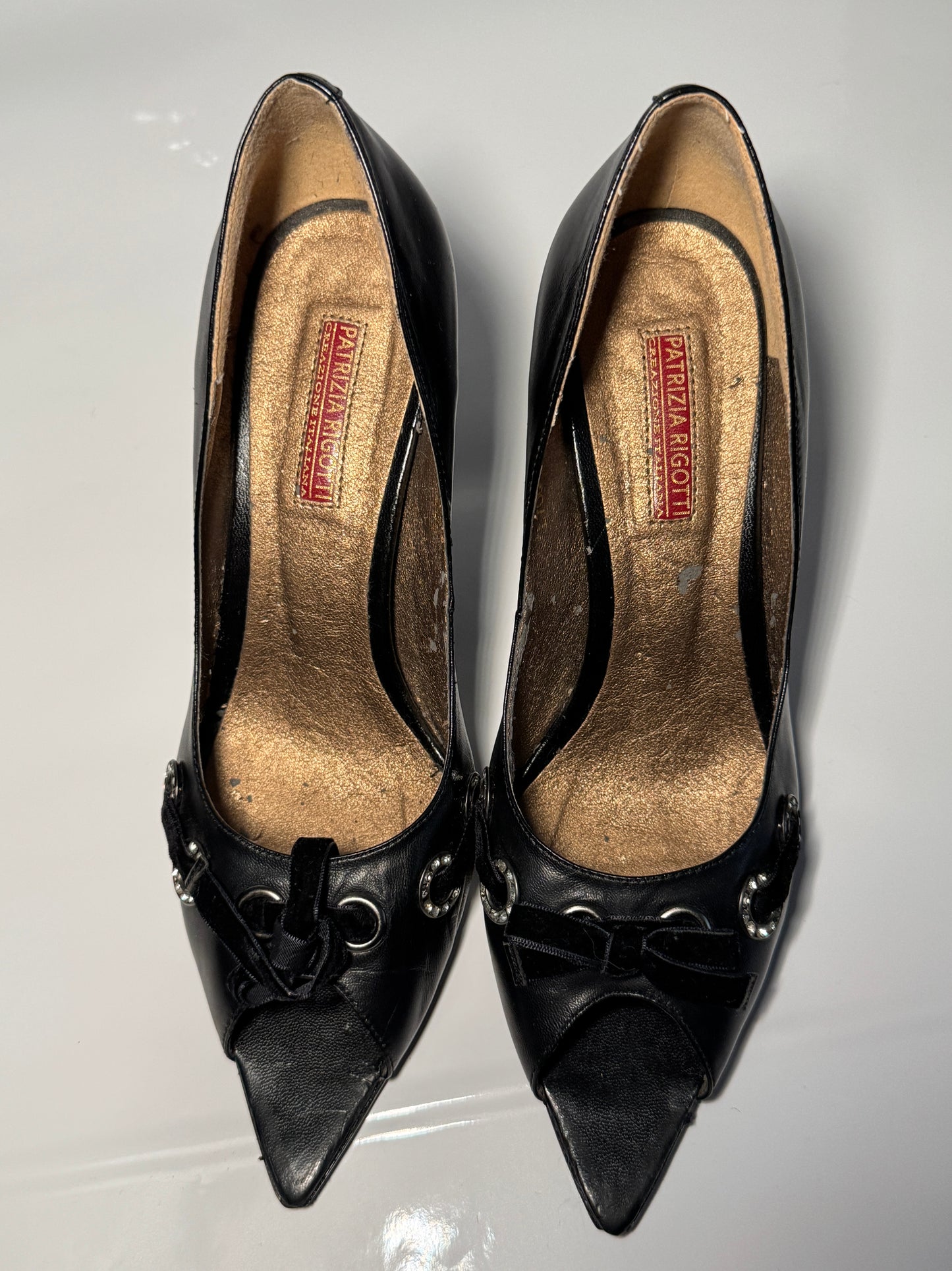 PATRIZIA RIGOTTI BOW DETAIL HEELS
